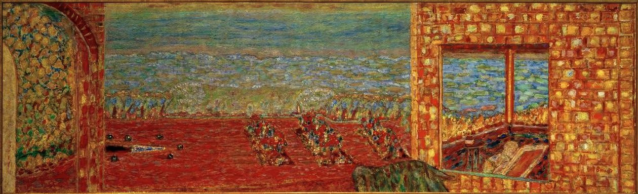 güneşli teras by Pierre Bonnard