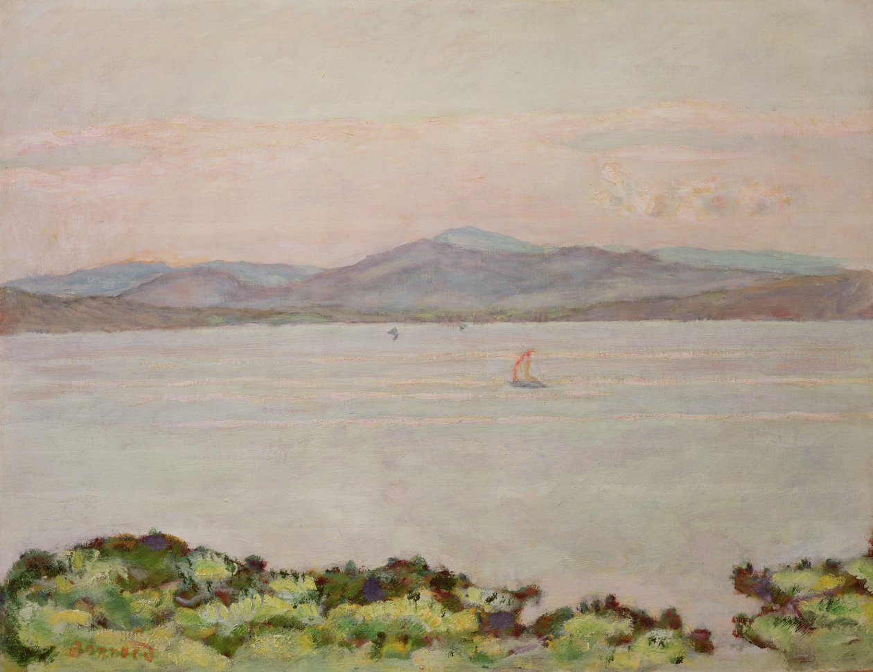 La Napoule ve St. Raphael arasındaki Körfez by Pierre Bonnard