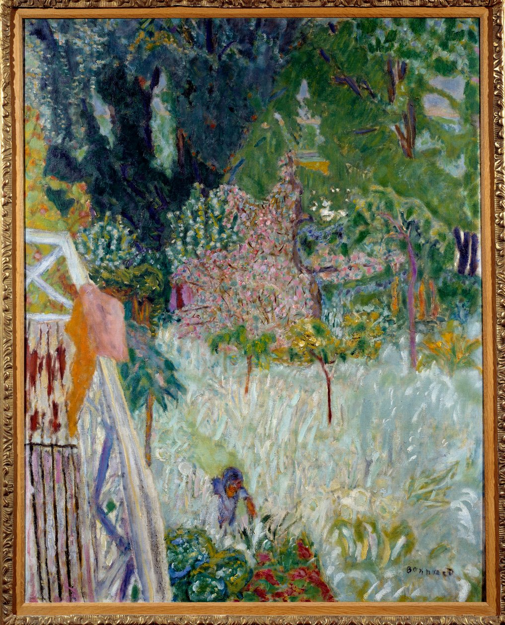 Çiçekli elma veya balkon Vernonet Tablosu Pierre Bonnard (1867-1947) 1920 Dim 1x0.8 m Brest güzel sanatlar müzesi by Pierre Bonnard