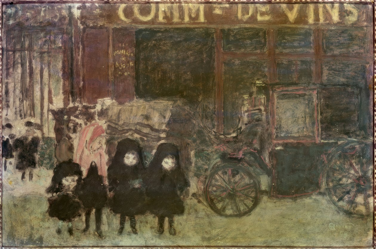 Taksi ya da Şarap ticareti ya da Okuldan ayrılma by Pierre Bonnard