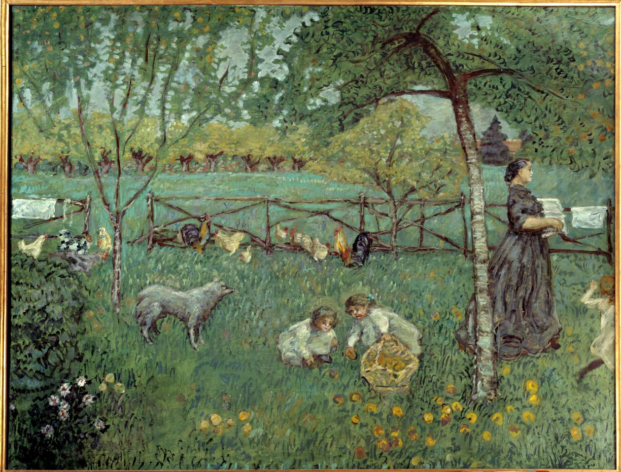 Le grand jardin Tablo Pierre Bonnard (1867-1947) 1894 Güneş. 1.68x2.2m Paris, Musee d