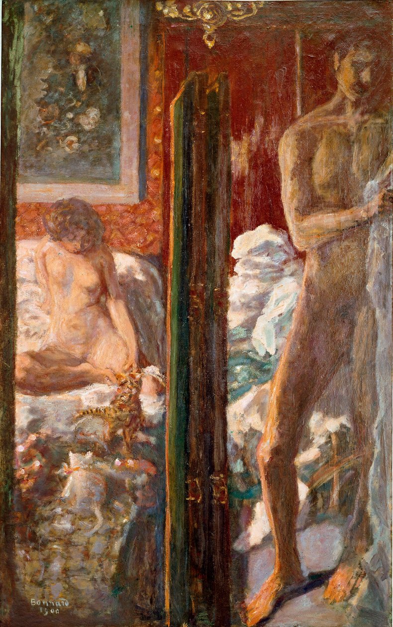 Adam ve kadın Tablo Pierre Bonnard (1867-1947) 1900 Dim 115x72 cm Paris, ulusal modern sanat müzesi by Pierre Bonnard