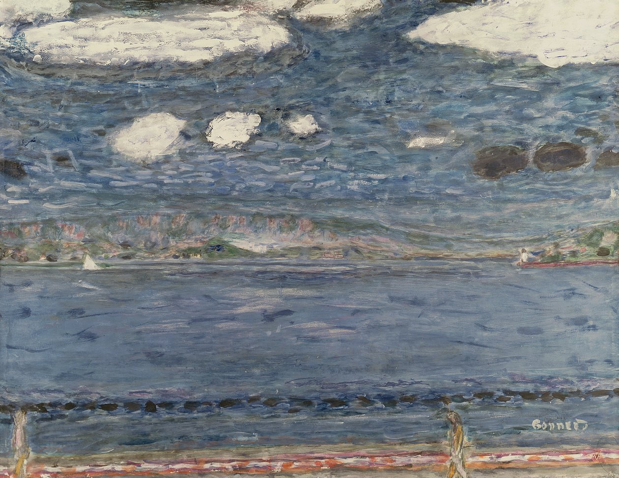 Akdeniz, c.1941-44 (kağıt üzerine guaj ve kurşun kalem) by Pierre Bonnard