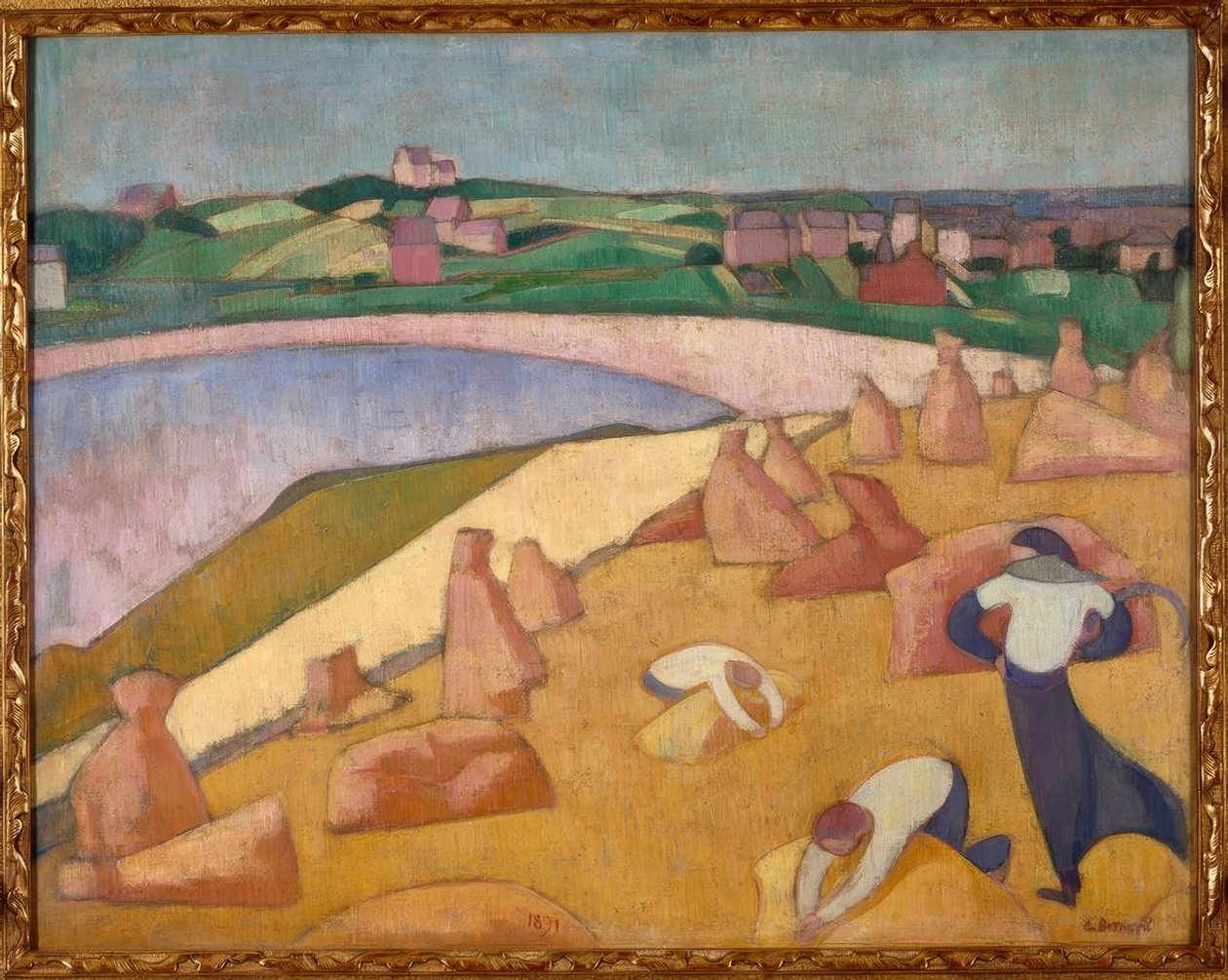 Deniz kenarında hasat by Pierre Bonnard