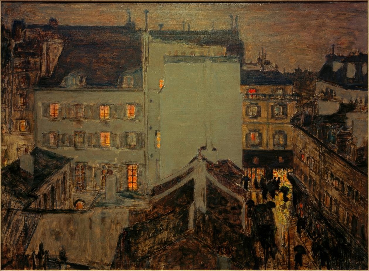 Yağmurda Montmartre veya Rue Tholozé by Pierre Bonnard