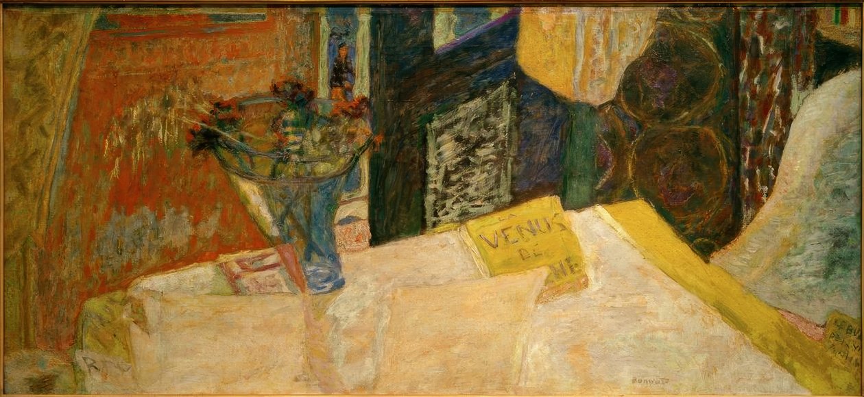 Bir Buket Çiçek ile Natürmort (La Venus de Cyrene) s by Pierre Bonnard
