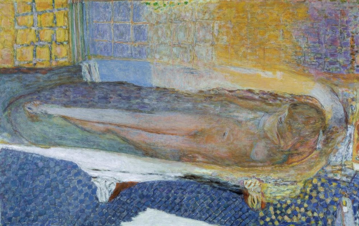 banyoda çıplak by Pierre Bonnard