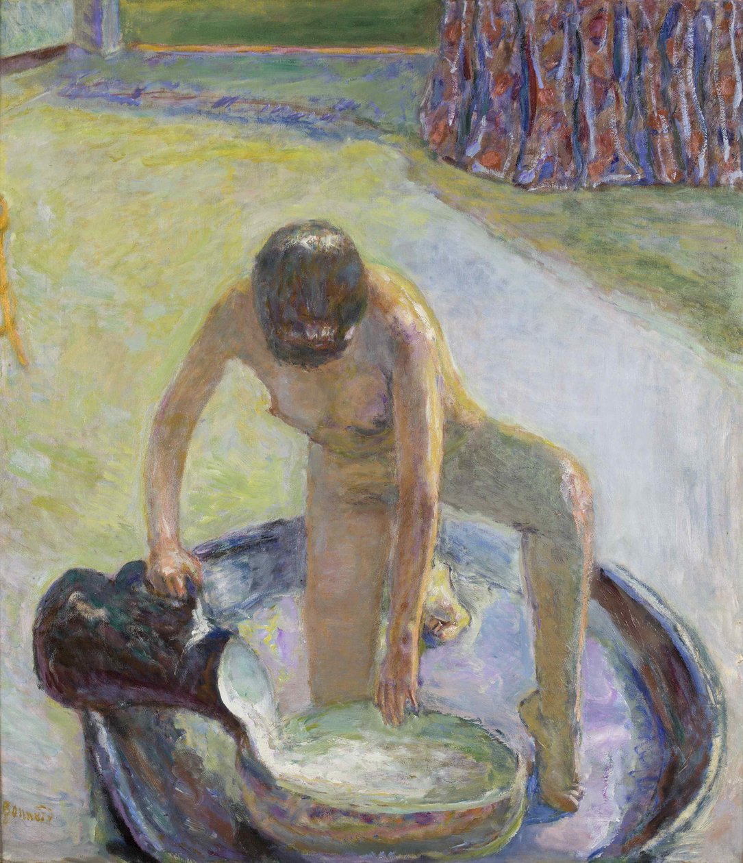 Küvette Çıplak Çömelme Nu accroupi au küvet, 1918. by Pierre Bonnard