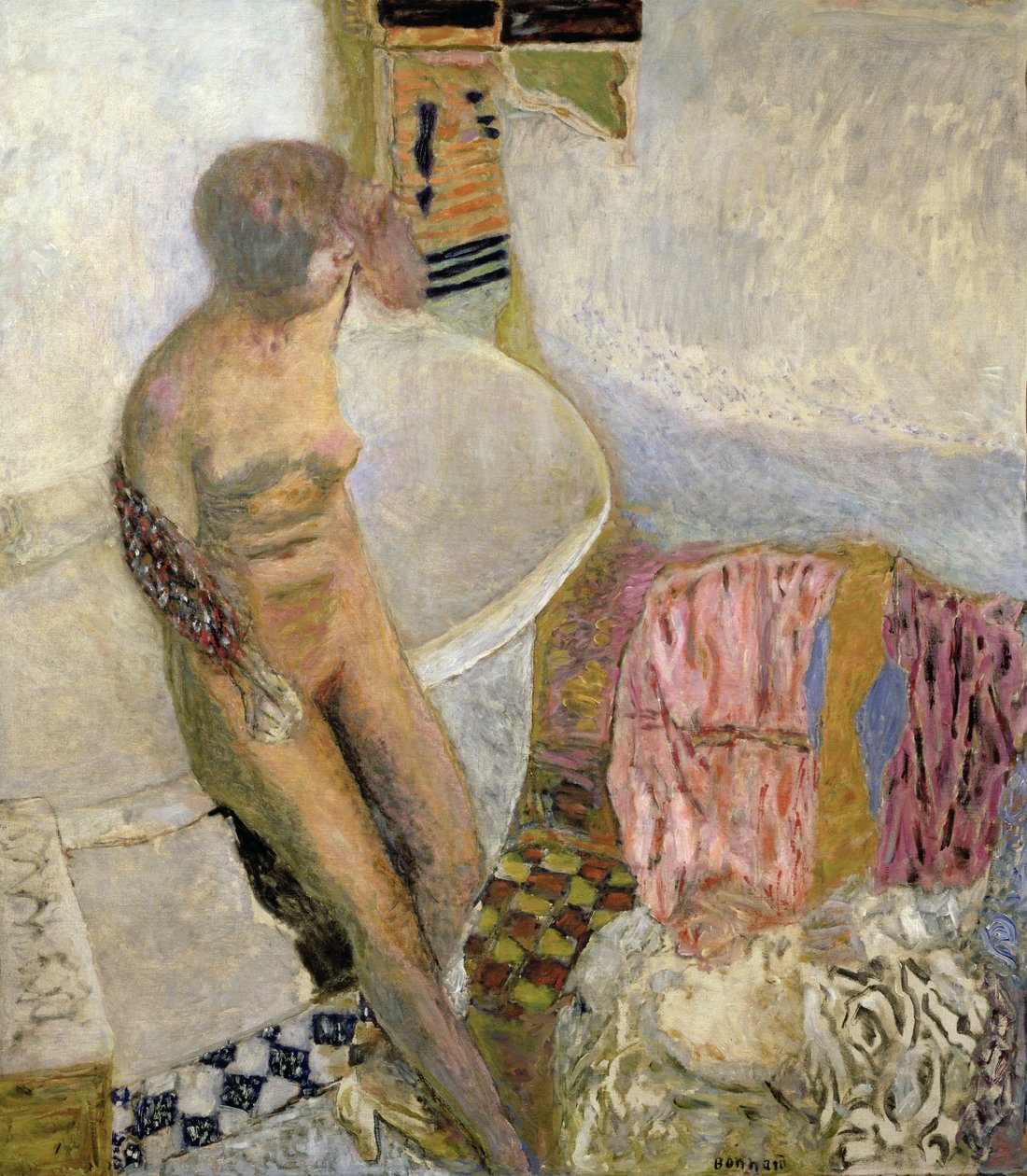Küvetin Yanında Çıplak by Pierre Bonnard