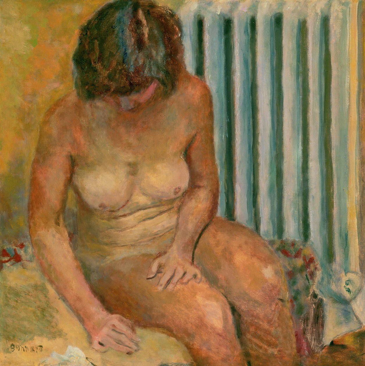 Radyatörde Çıplak, 1928 by Pierre Bonnard