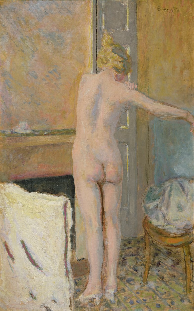 Şöminenin önünde çıplak by Pierre Bonnard