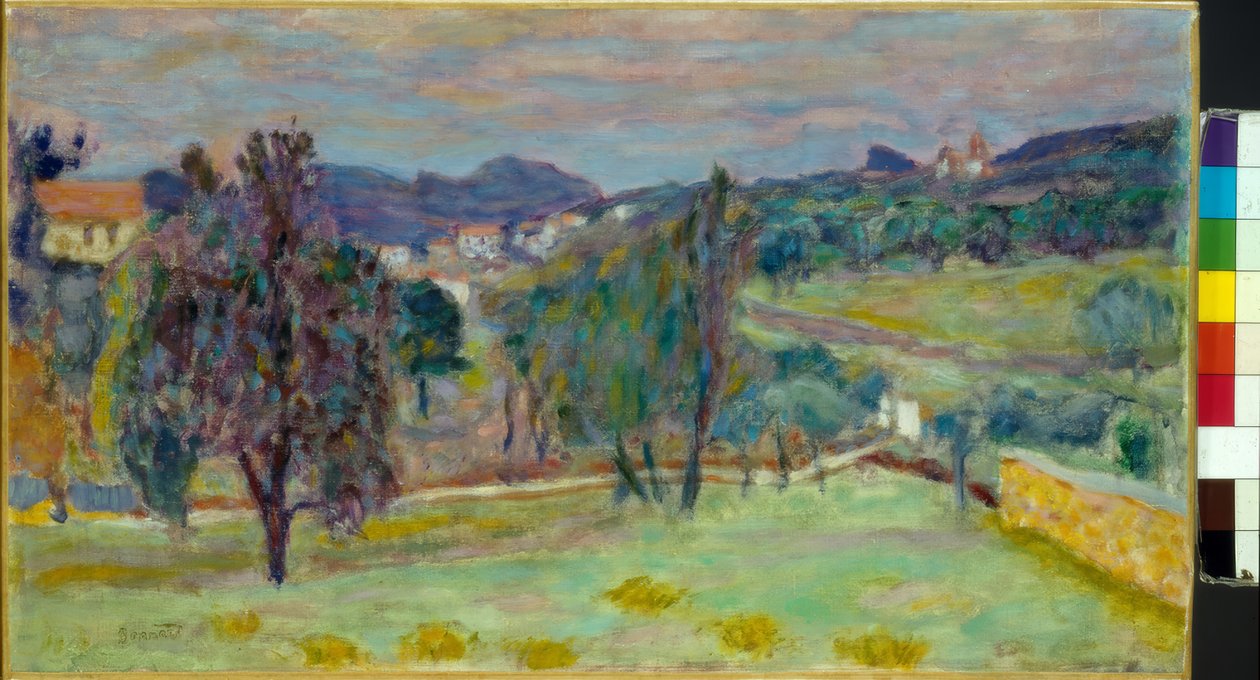 Akşamları mor manzara by Pierre Bonnard