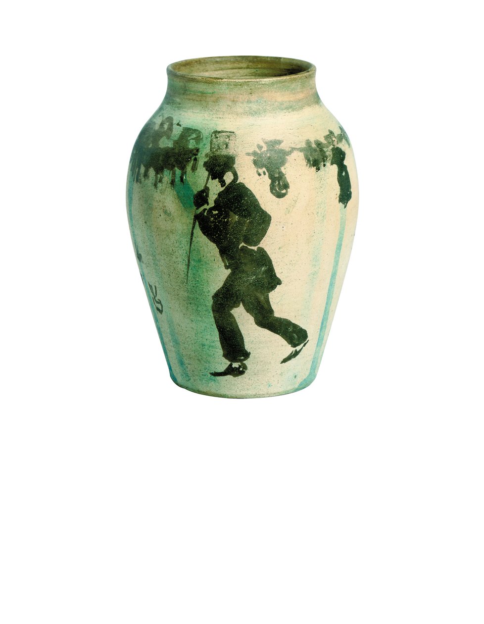 Petit vazo: scène de rue, c.1894-95 (sırsız boyalı porselen korkuluklu vazo üzerinde Hindistan mürekkebi) by Pierre Bonnard