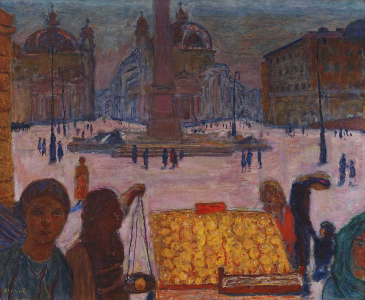 Piazza del Popolo, Roma by Pierre Bonnard