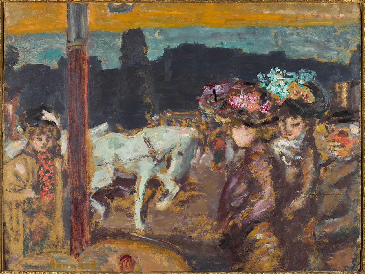 Clichy Horses ve kızları ormana yerleştirin, yaklaşık 1894. by Pierre Bonnard