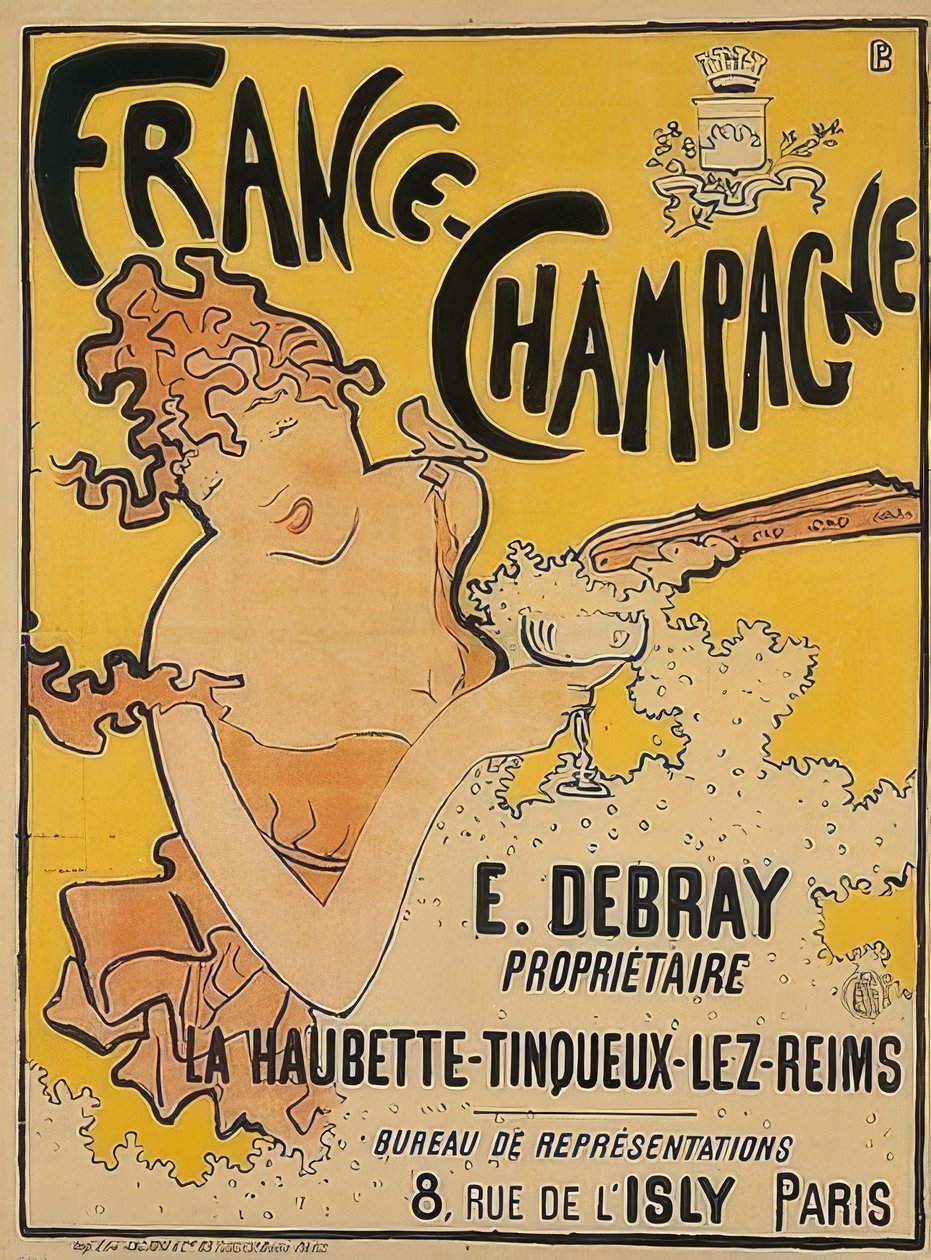 Fransa-Şampanya için poster. 1889-1891 by Pierre Bonnard