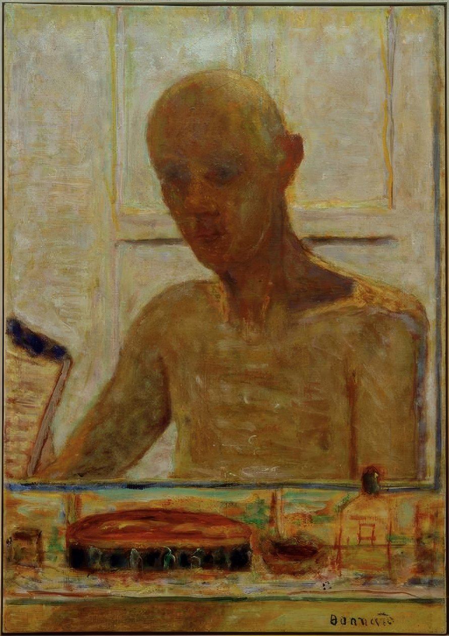 Banyo aynasında sanatçının portresi (Otoportre) by Pierre Bonnard