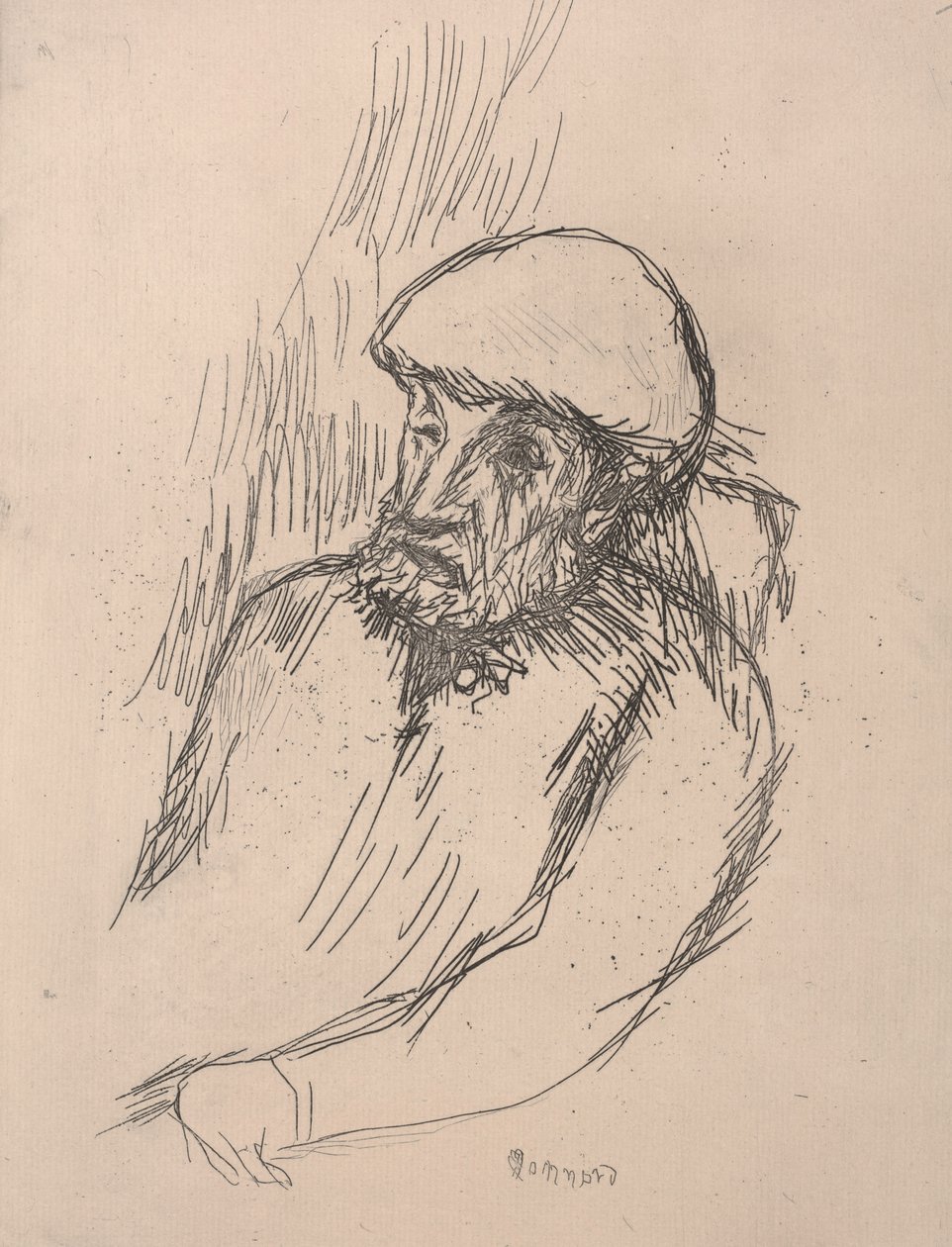 ರೆನೊಯಿರ್‌ನ ಭಾವಚಿತ್ರ, c.1916 (ಎಚ್ಚಣೆ) ಟರ್ಕ್ by Pierre Bonnard