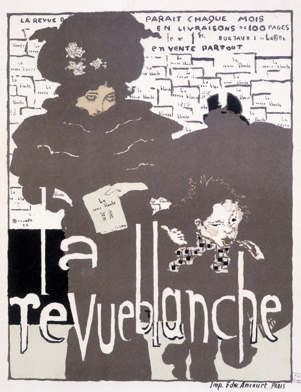 La Revue blanche için basın afişi. Pierre Bonnard