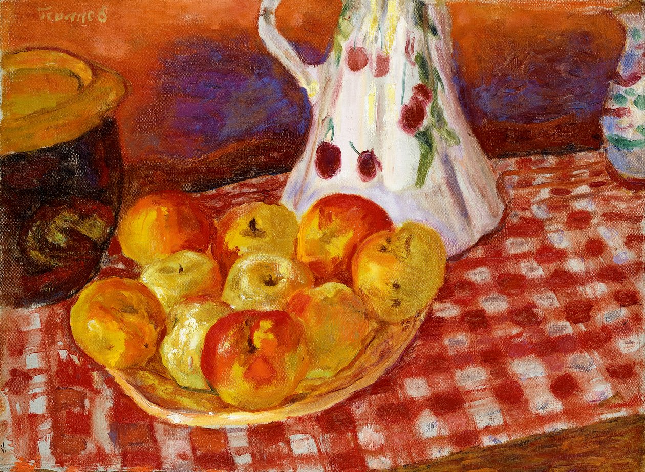 Kırmızı ve Sarı Elmalar by Pierre Bonnard