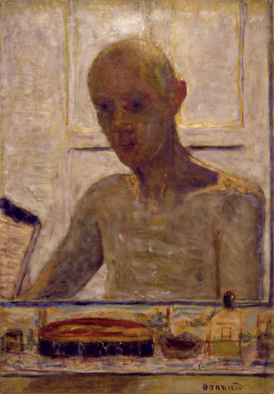 Tıraş Aynasında Otoportre, 1935 by Pierre Bonnard