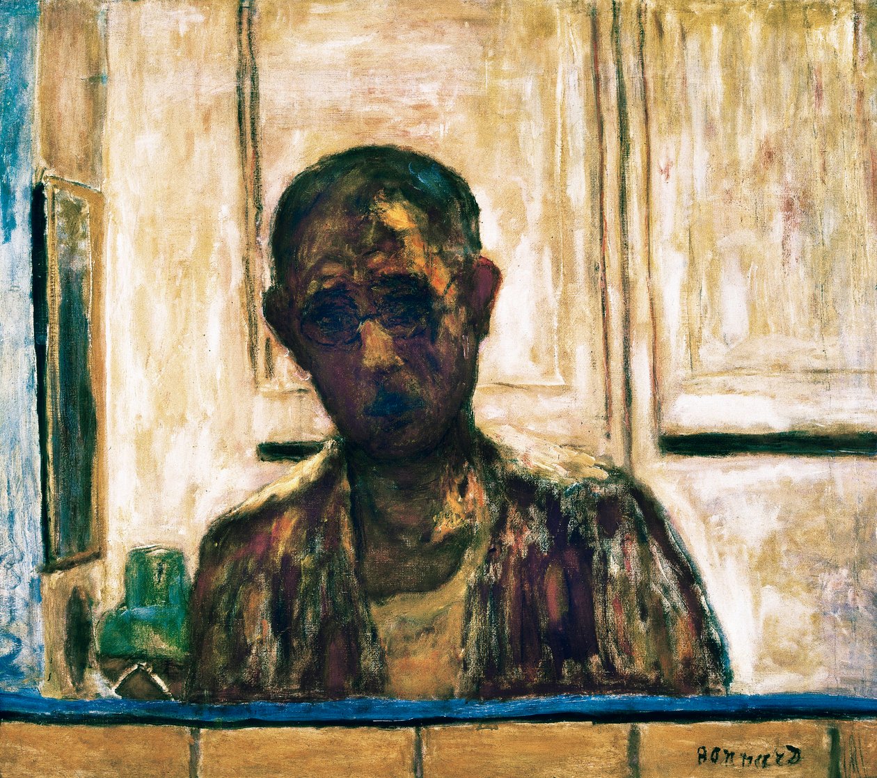 Tıraş aynasında kendi kendine portre by Pierre Bonnard