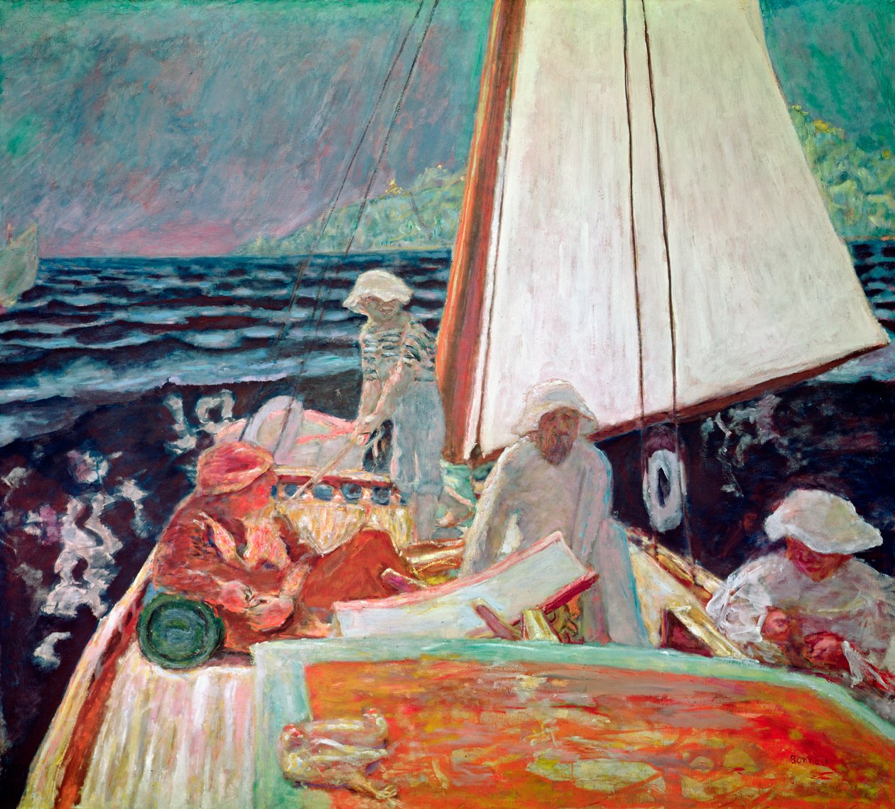 Signac ve Arkadaşları Yelken, 1924-25 by Pierre Bonnard