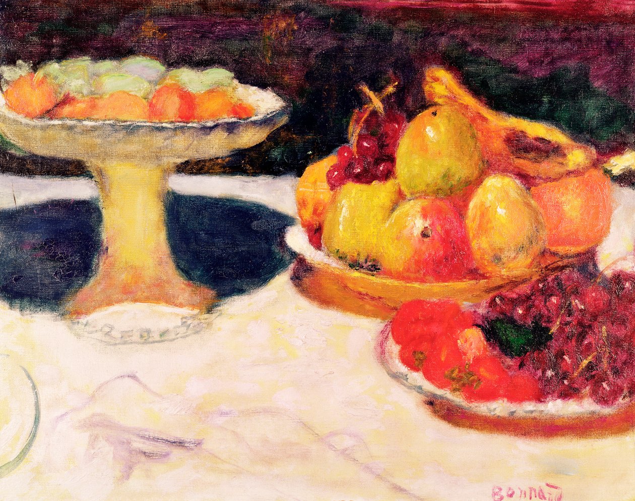 Meyve Kasesi ile Natürmort, 1933 by Pierre Bonnard