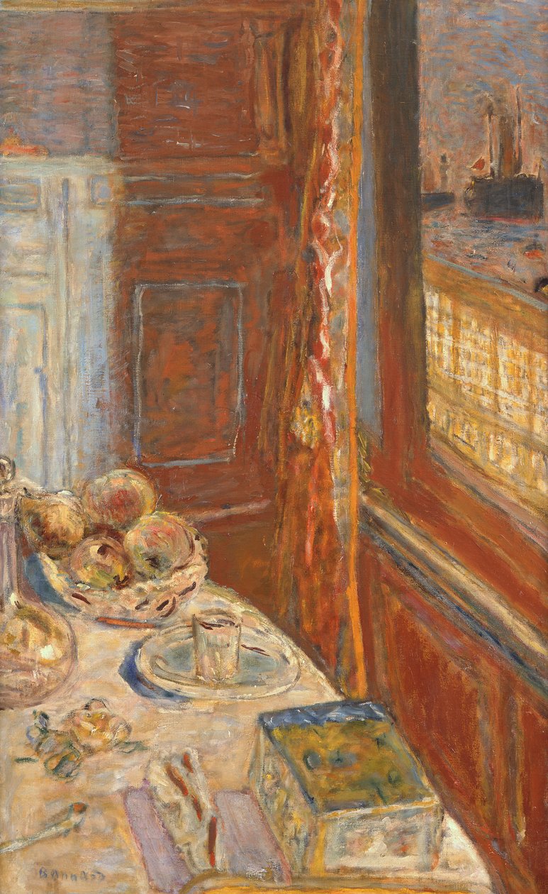 Pencereden görülen gemilerle natürmort, c.1906 by Pierre Bonnard