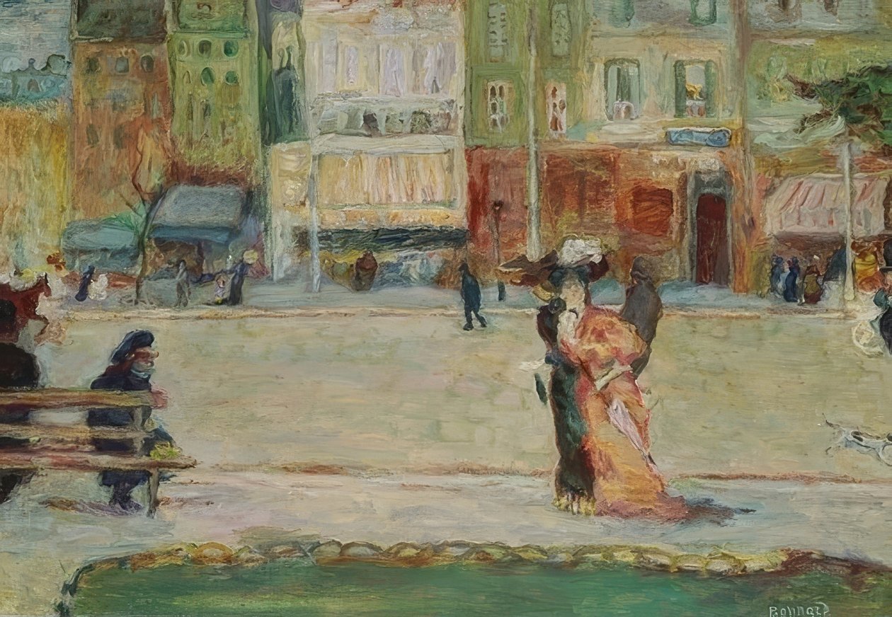 Sokak sahnesi, Avenue Clichy, Paris by Pierre Bonnard