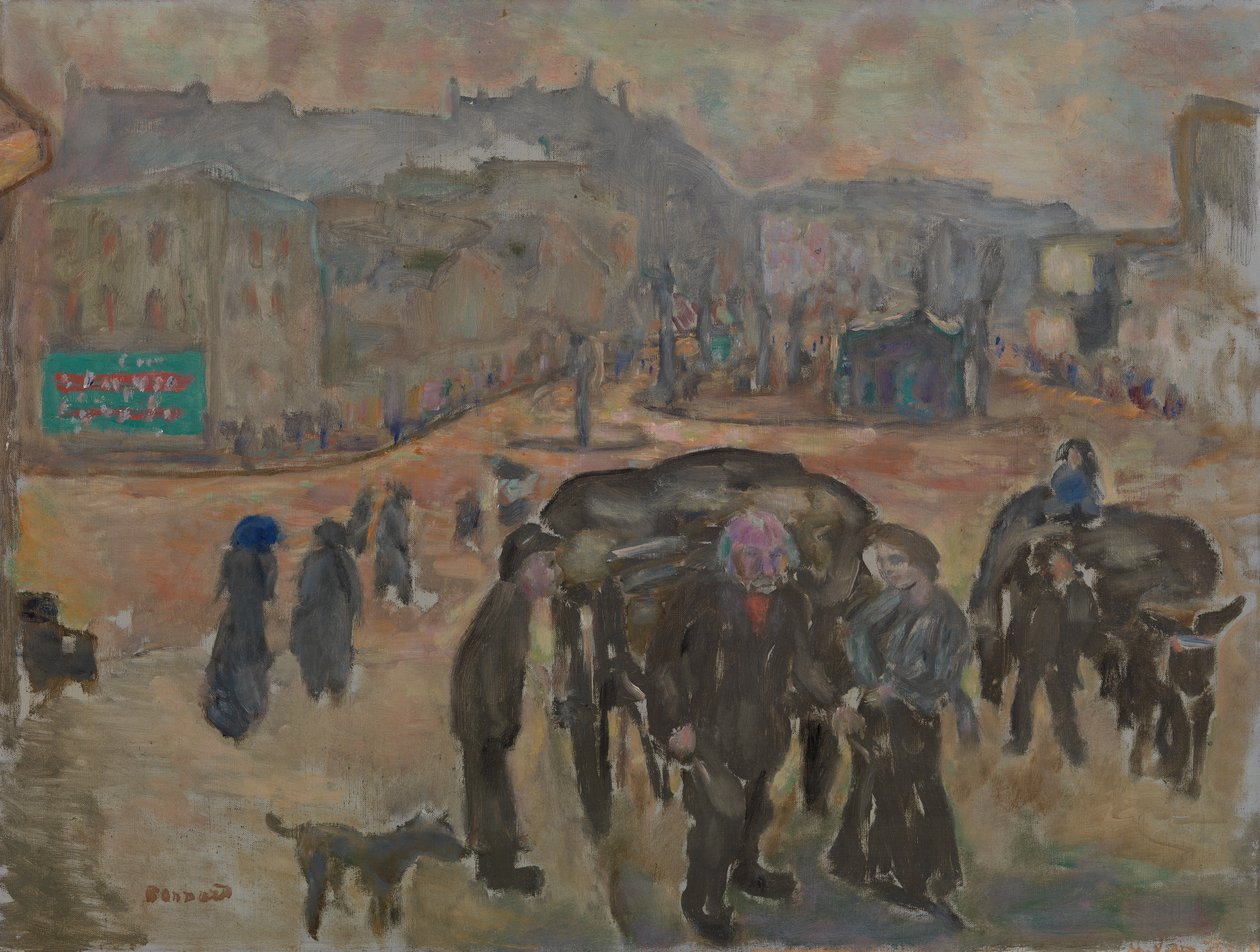 Sokak Manzarası (tuval üzerine yağlı boya) by Pierre Bonnard