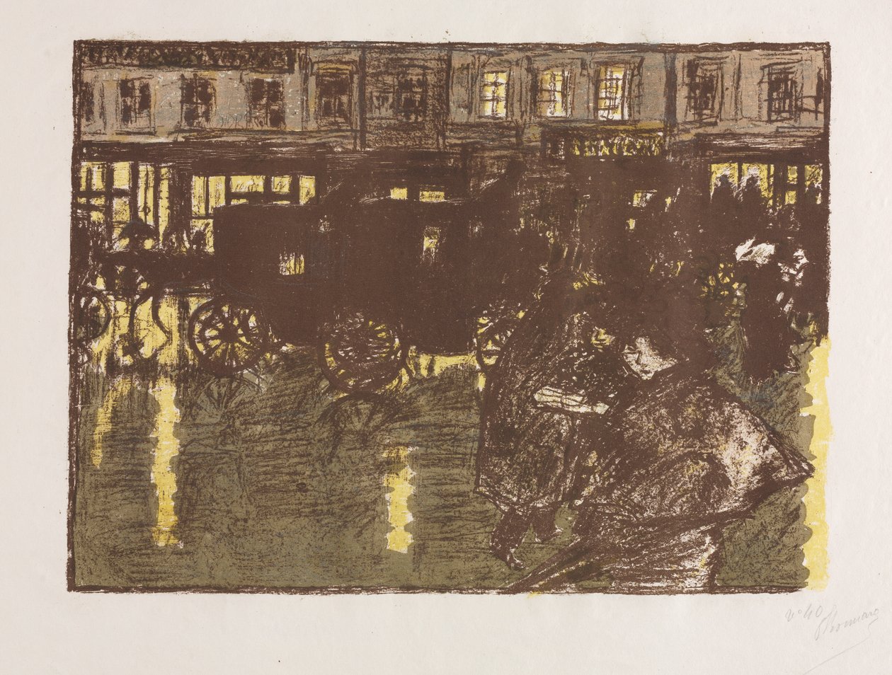 Akşam Yağmurda Sokak by Pierre Bonnard