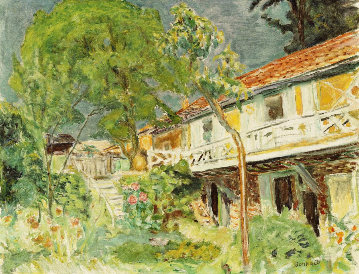 Yaz Gökyüzü (Karavanım, Vernonnet) by Pierre Bonnard