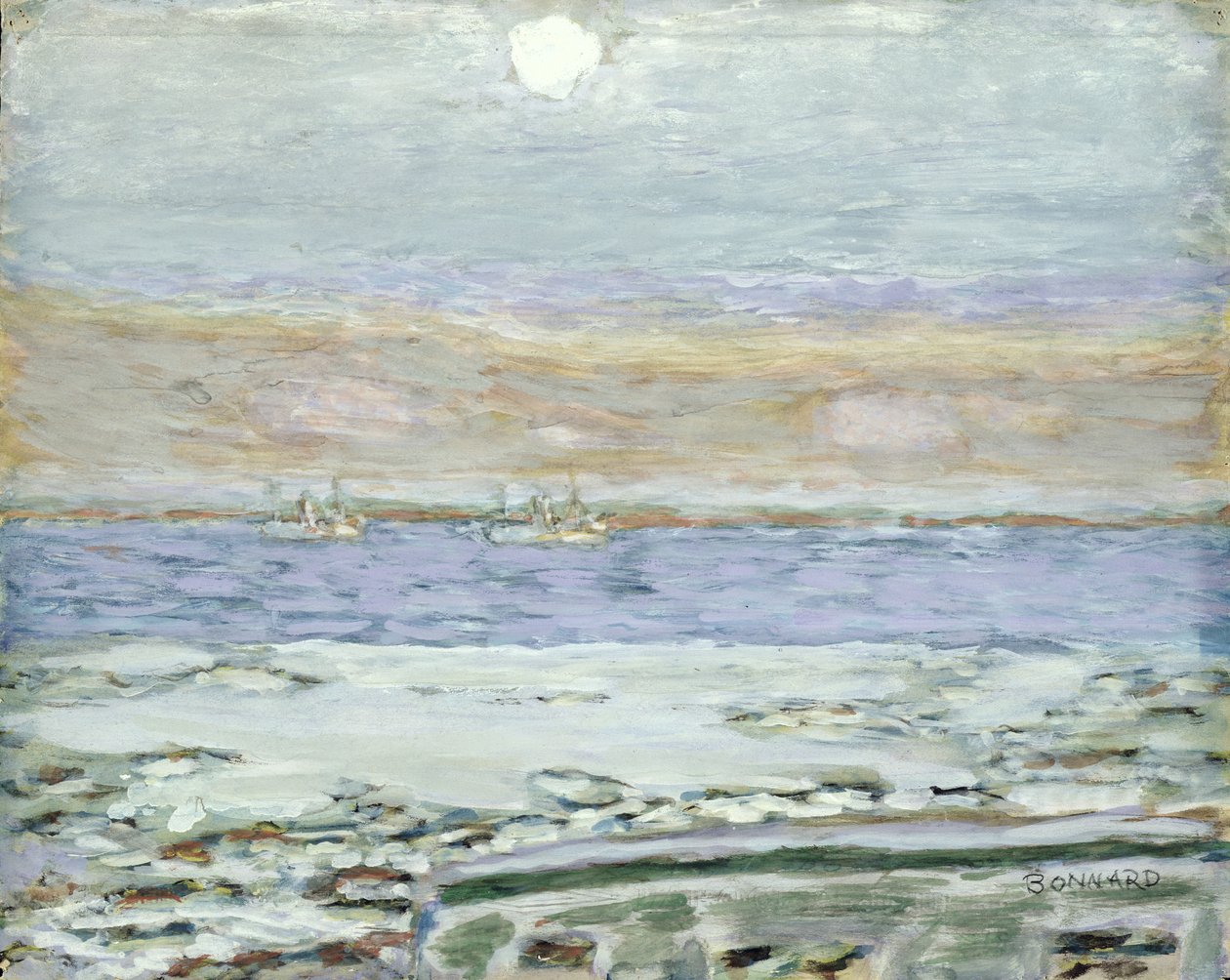 Cannes Körfezi, 1930-33 (kağıt üzerinde guaj ve wc) by Pierre Bonnard