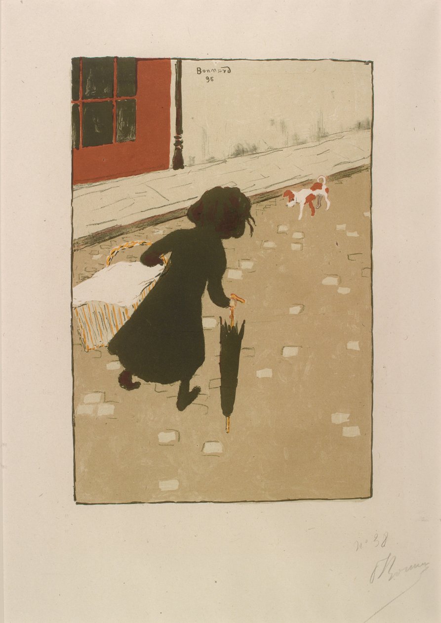 Ressam-Baskıcılar Albümünden Küçük Çamaşırcı Kız by Pierre Bonnard