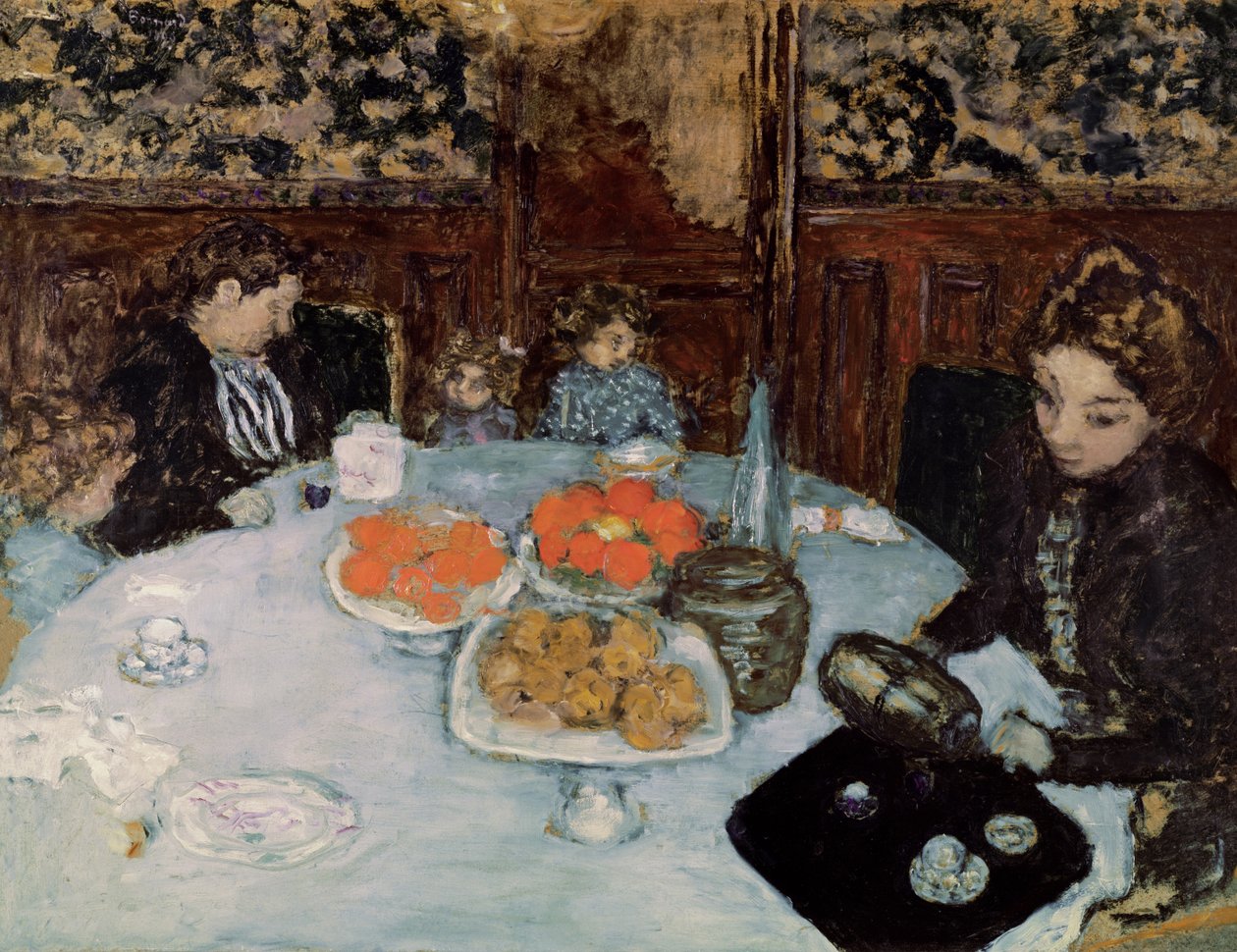 Öğle Yemeği, 1899 (karton üzerine yağlı boya) by Pierre Bonnard