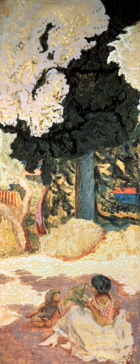 Akdeniz, triptik, sağ yan panel, 1911. by Pierre Bonnard