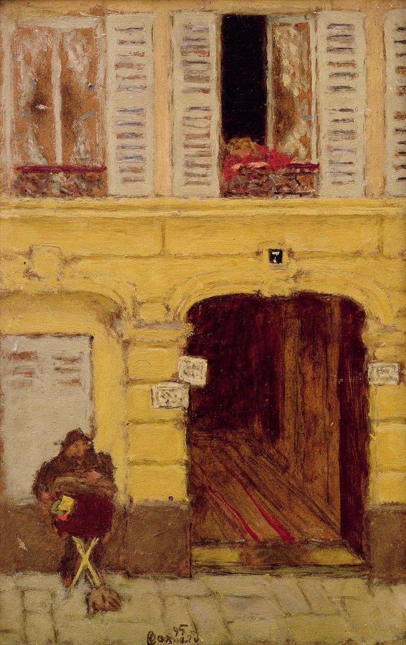 Organ Öğütücü, 1895 by Pierre Bonnard