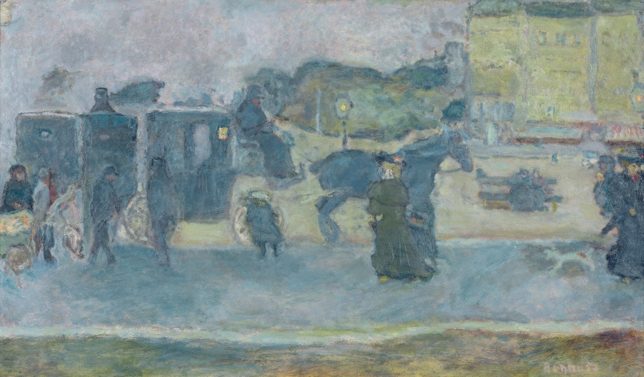 İki Hackney Taksisi by Pierre Bonnard