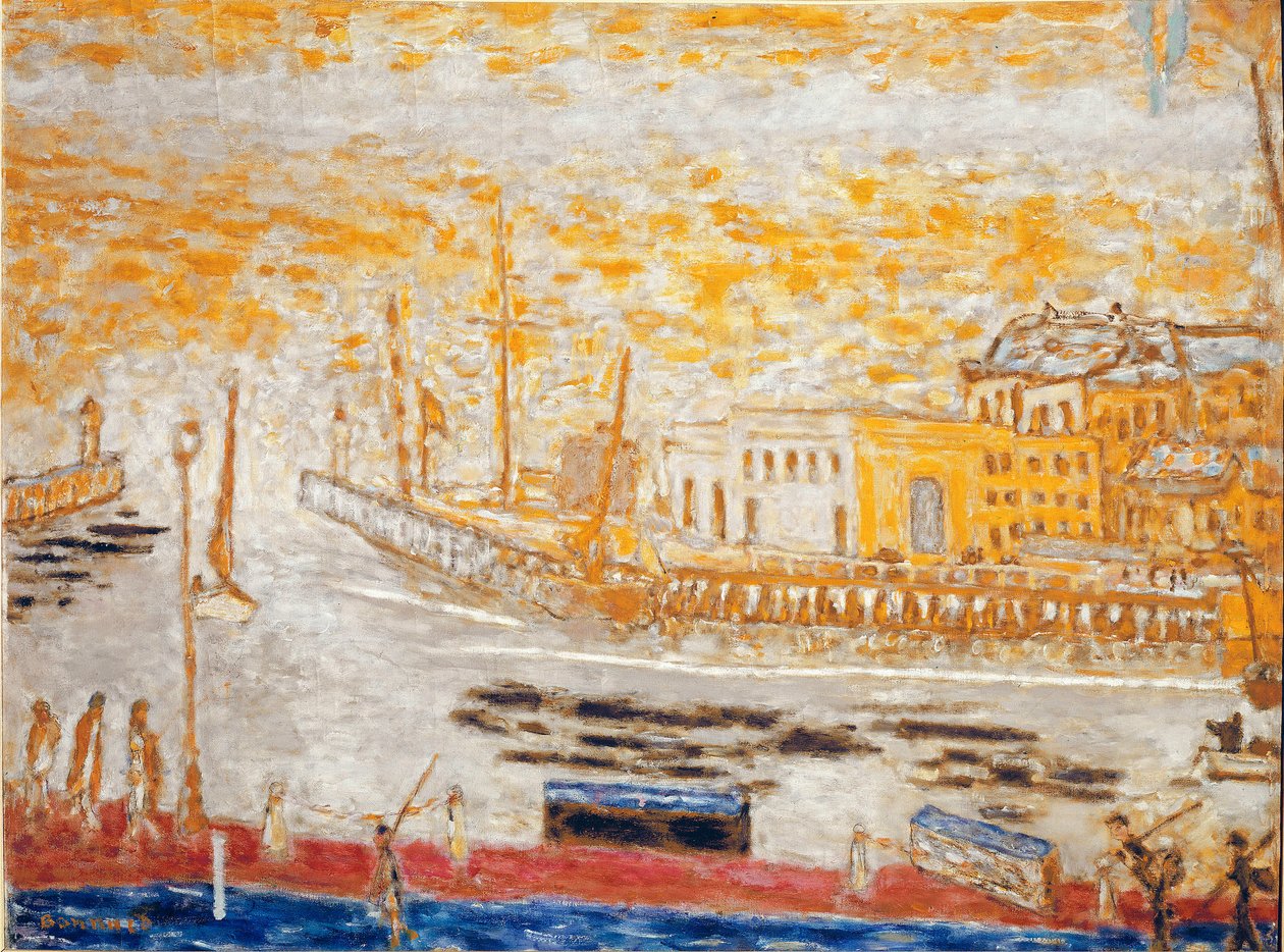 Trouville, limandan ayrılırken Tablo Pierre Bonnard (1867-1947) 1938-1945 Dim 77x103 cm Paris, ulusal modern sanat müzesi by Pierre Bonnard