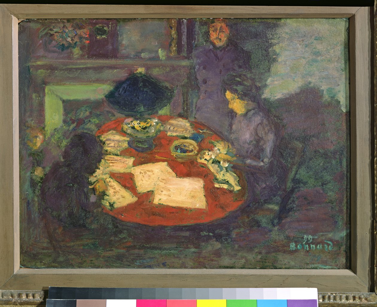 Lambanın Altında, 1899 (karton üzerine yağlı boya) by Pierre Bonnard