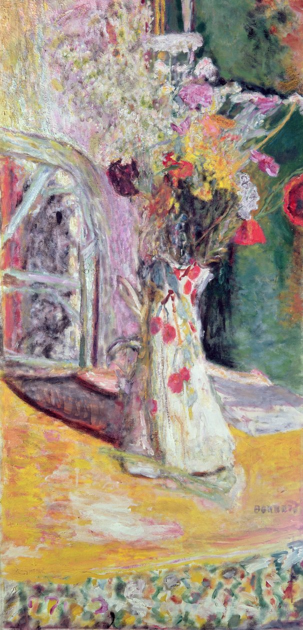 Çiçek vazosu by Pierre Bonnard