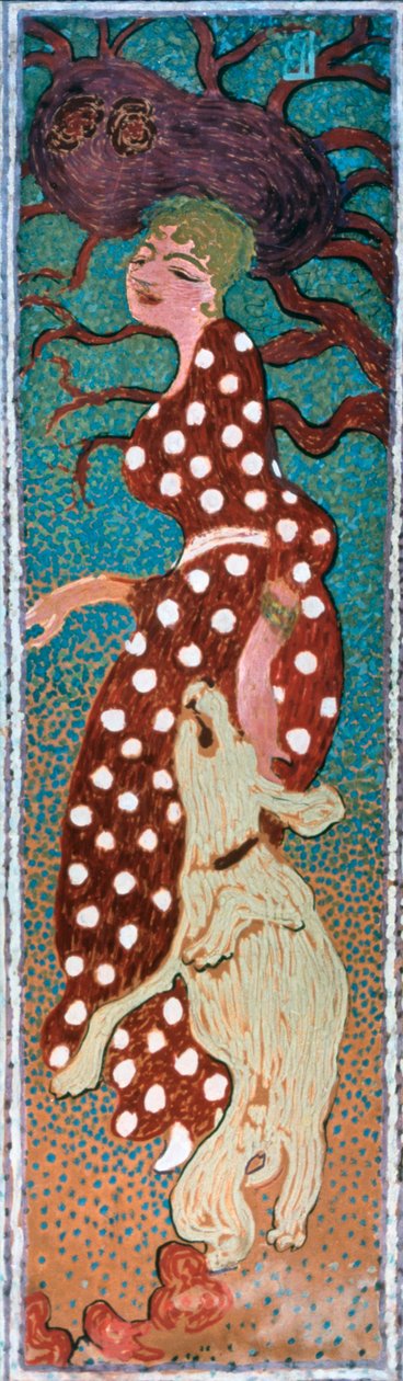 Beyaz Benekli Elbiseli Kadın, 1891 by Pierre Bonnard