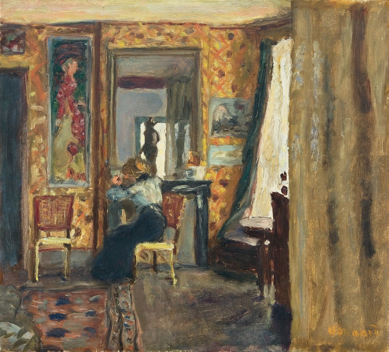 İç Mekanda Kadın; İç Mekanda Kadın, 1908 dolayları (tuval üzerine yağlı boya) by Pierre Bonnard