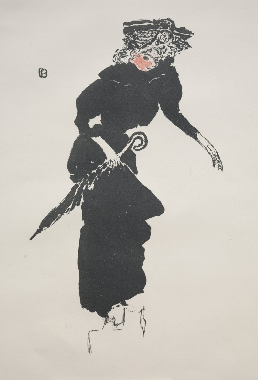 Şemsiyeli kadın by Pierre Bonnard
