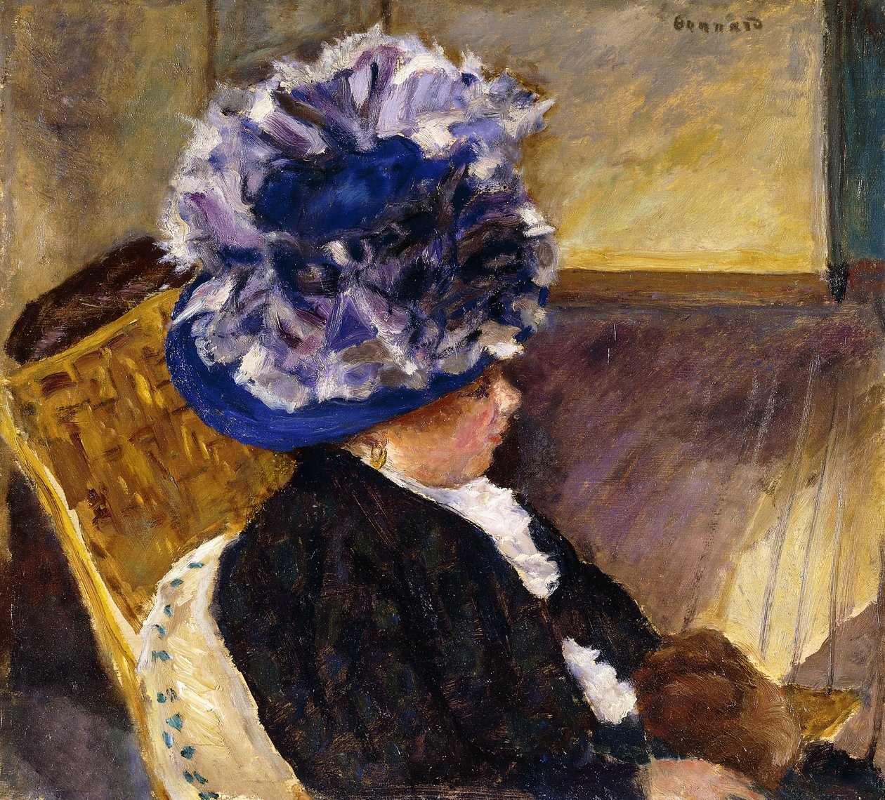 Mavi Şapkalı Genç Kadın; Mavi Şapkalı Genç Kadın by Pierre Bonnard