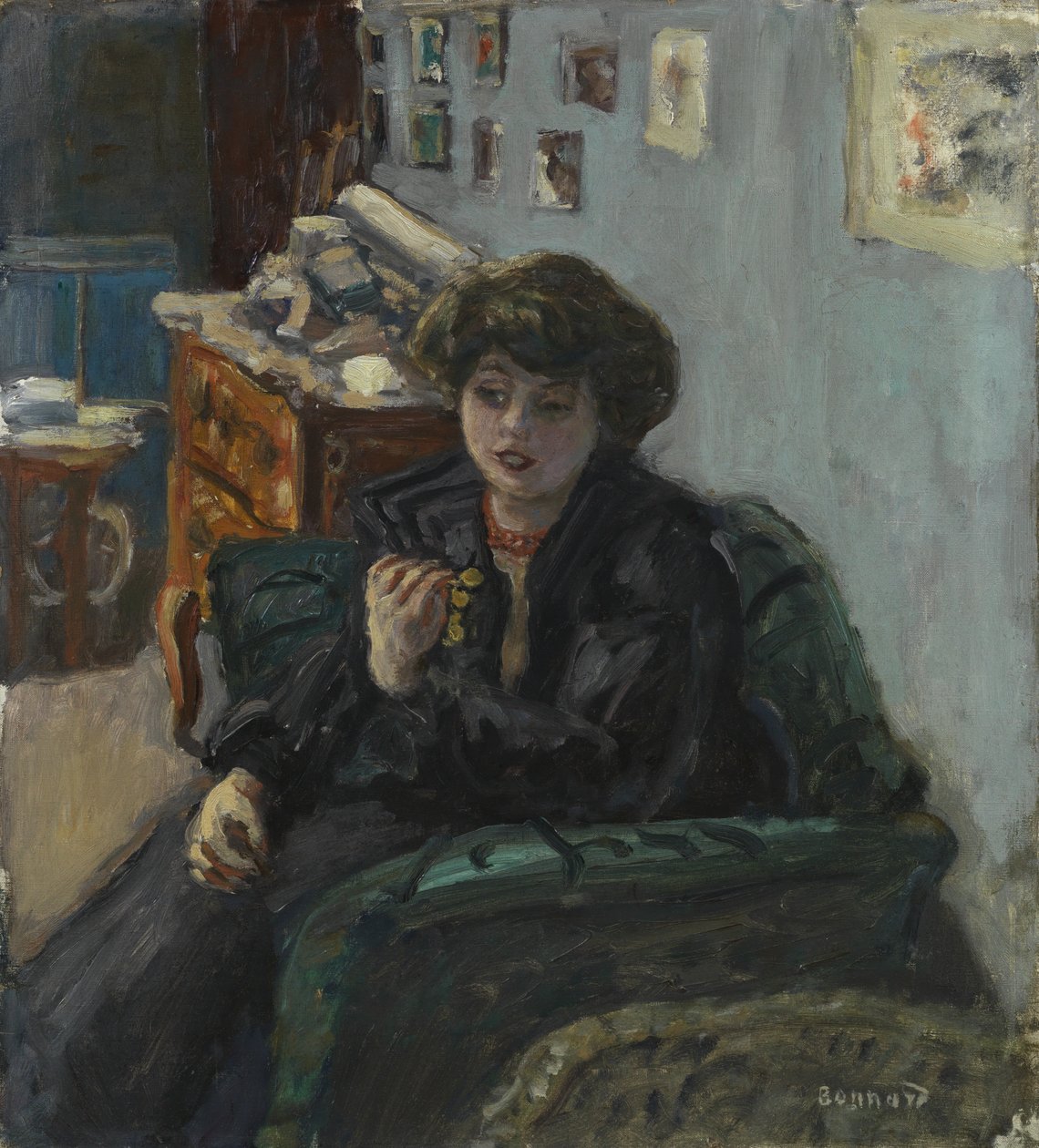 İç Mekanda Genç Kadın, 1906 dolayları (tuval üzerine yağlı boya) by Pierre Bonnard