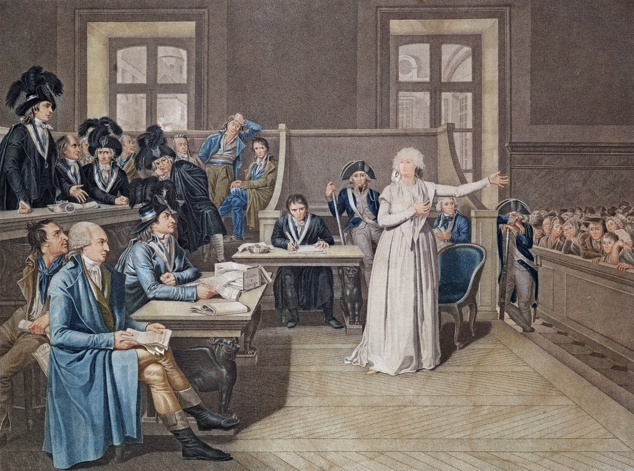 Avusturyalı Marie Antoinette (1755-93) Devrim Mahkemesi tarafından yargılandı, 16 Ekim 1793, Casenave tarafından oyulmuş, 1794 by Pierre Bouillon