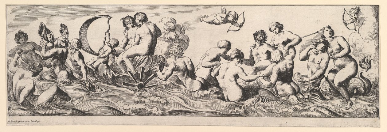 Bacchanal, 17. yüzyıl. by Pierre Brebiette