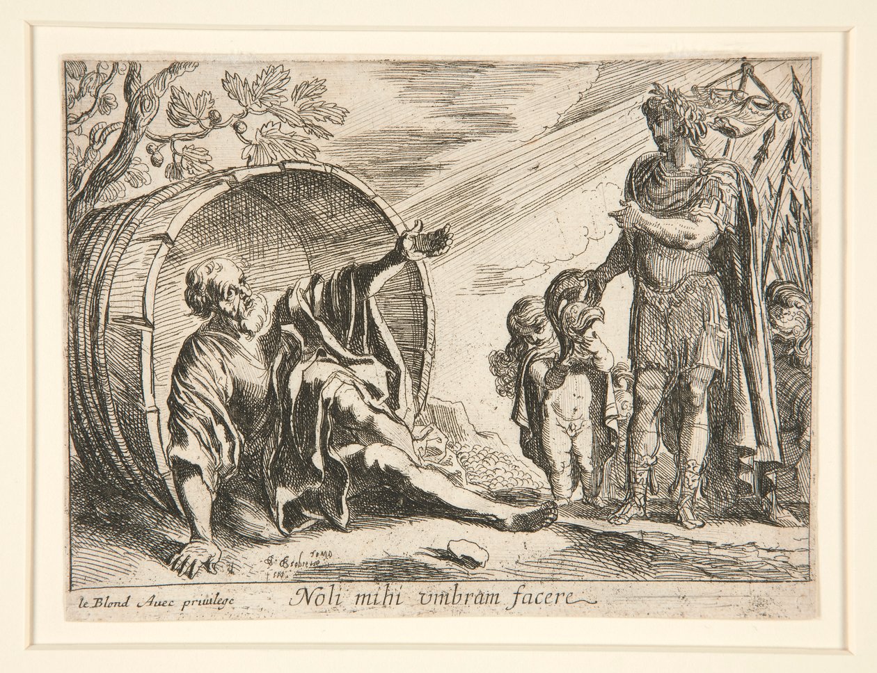 Diogenes ve Büyük İskender by Pierre Brebiette